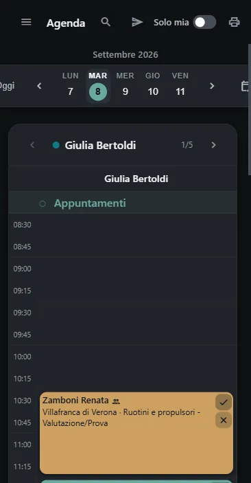 E l'appuntamento è in agenda, come tutti gli altri